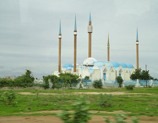 Photo of a mosque in Senegal.
