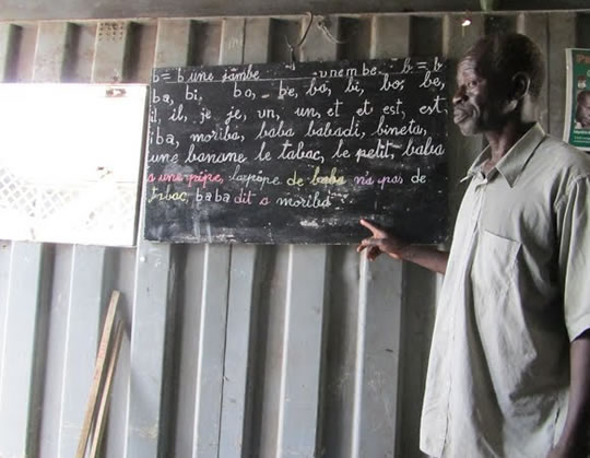 Photo of a Senegalese teacher.